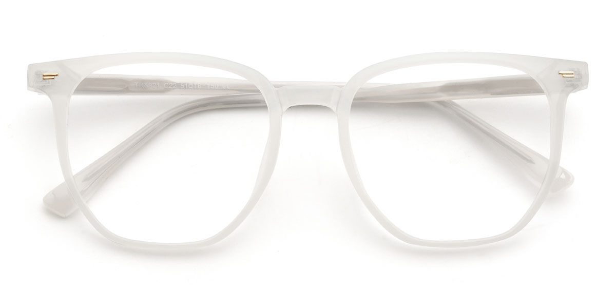 Transparent givré Timoteo Lunettes - Square Glasses