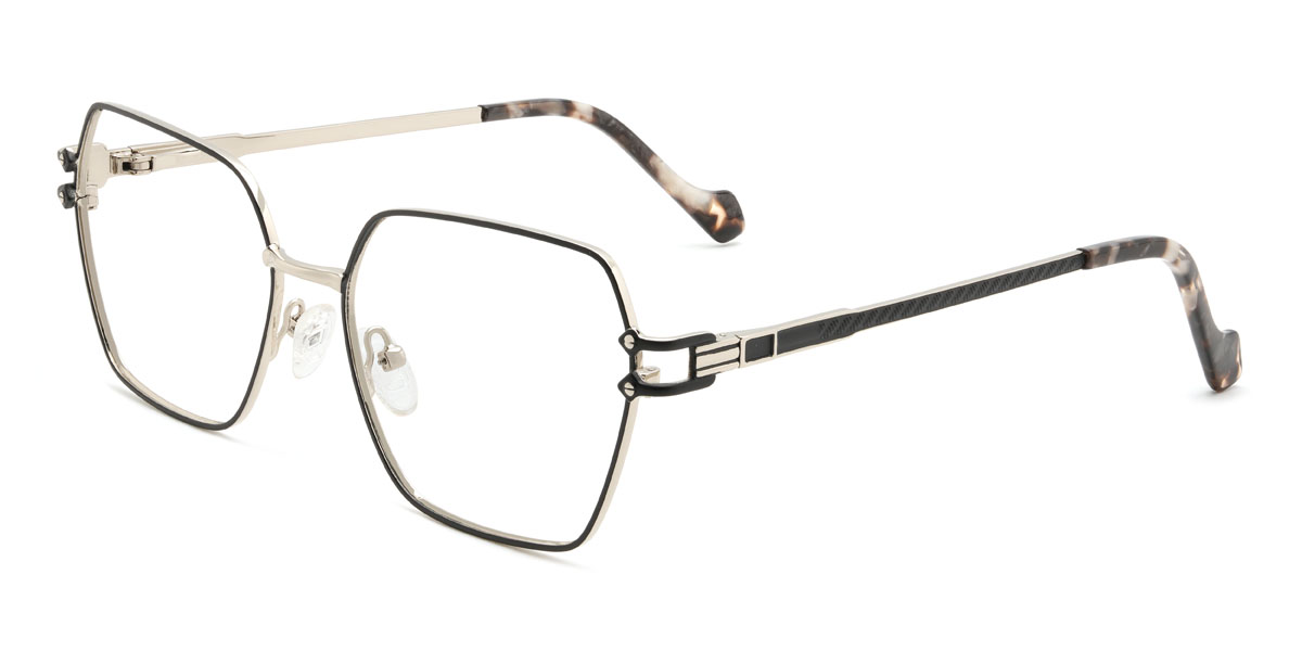 Black Katharina Glasses - Rectangle Glasses