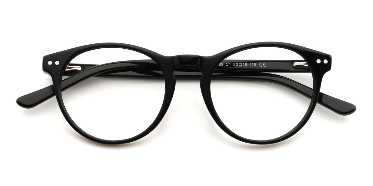 Black Mariona Glasses - Oval Glasses