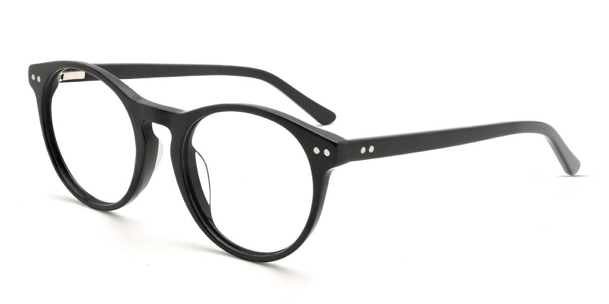 Black Mariona Glasses - Oval Glasses