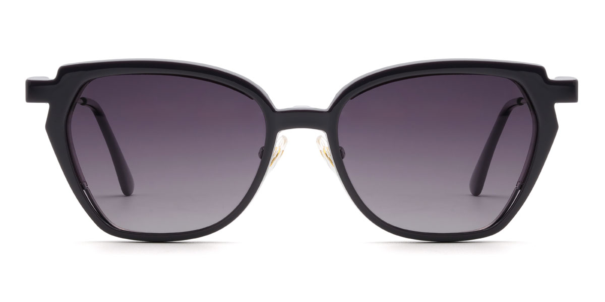 Ezüst lila Gonzalez Szemüveg - Rectangle Clip-On Sunglasses
