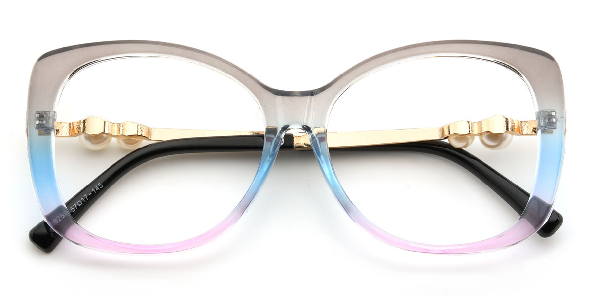 Szürke Kék Rózsaszín Benita Szemüveg - Square Glasses