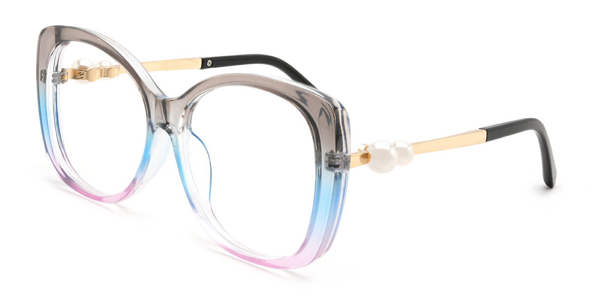 Szürke Kék Rózsaszín Benita Szemüveg - Square Glasses