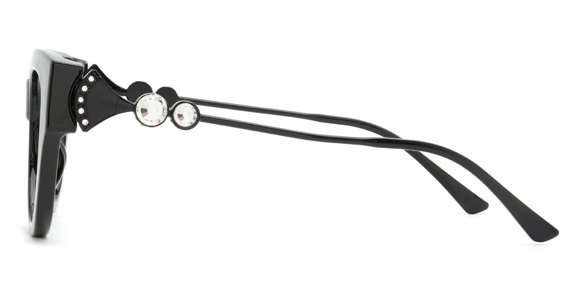 Fekete Nefertiti Szemüveg - Cat Eye Glasses