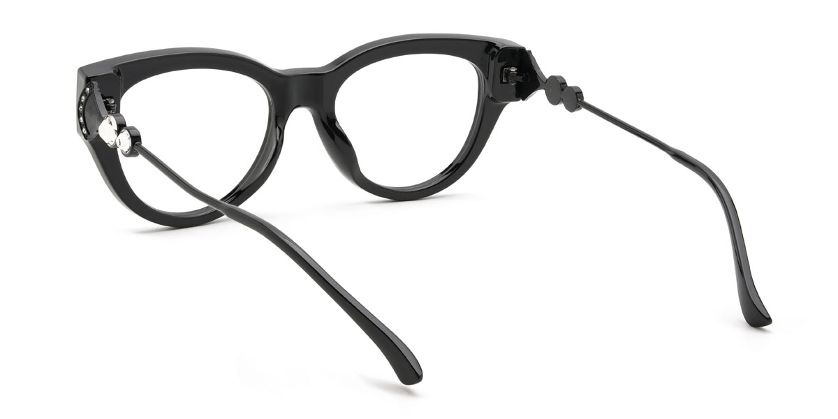 Fekete Nefertiti Szemüveg - Cat Eye Glasses