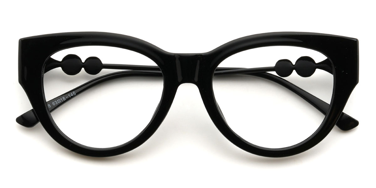 Fekete Nefertiti Szemüveg - Cat Eye Glasses