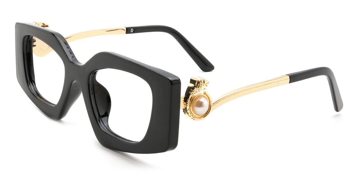 Fekete Germani Szemüveg - Rectangle Glasses