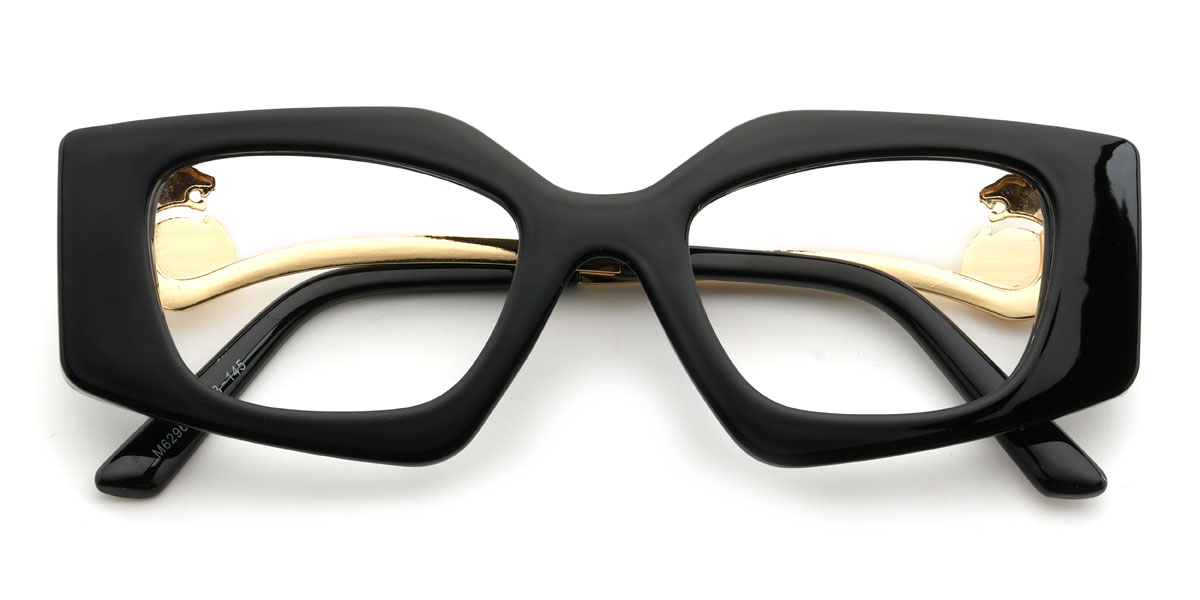 Fekete Germani Szemüveg - Rectangle Glasses