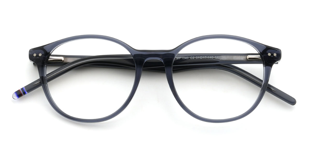 Kék szürke Rollins Szemüveg - Oval Glasses