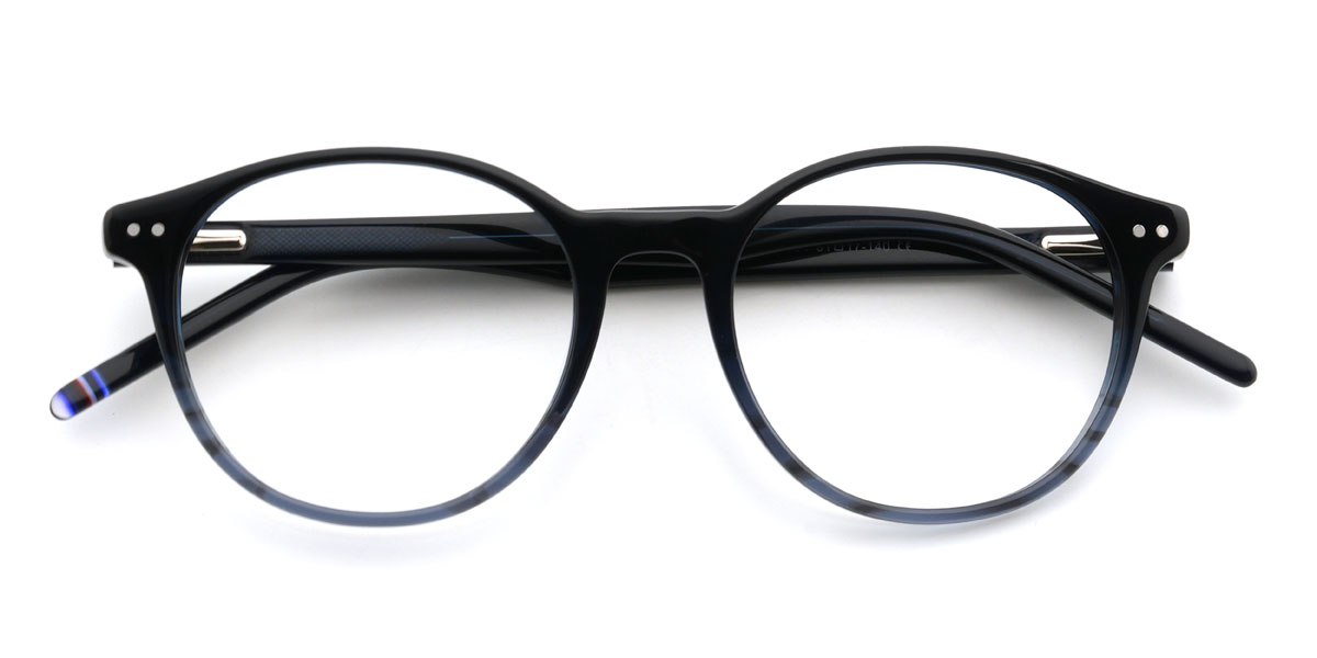 Fekete kék Rollins Szemüveg - Oval Glasses