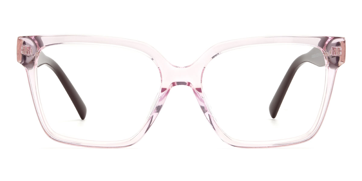 Világos rózsaszín Svetlana Szemüveg - Rectangle Glasses