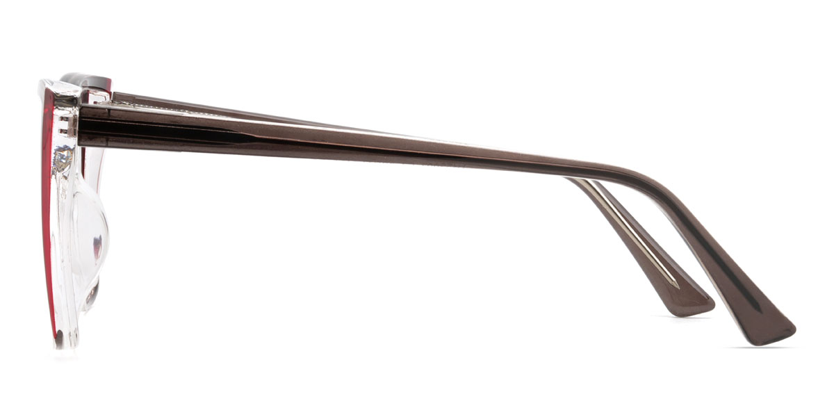 Szürke piros Dayami Szemüveg - Rectangle Glasses