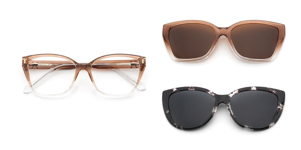 Gradiens Tawny Cedrick Szemüveg - Rectangle Clip-On Sunglasses