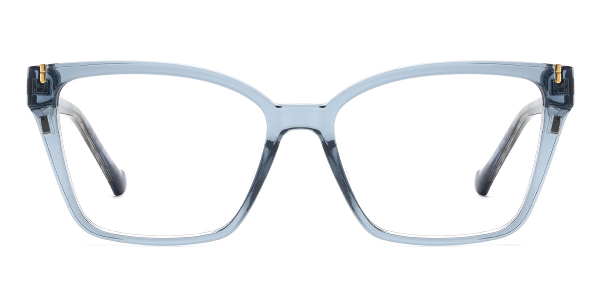 Világos kék Peri Szemüveg - Rectangle Clip-On Sunglasses