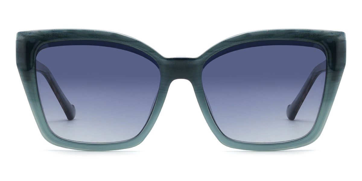 Világos kék Peri Szemüveg - Rectangle Clip-On Sunglasses