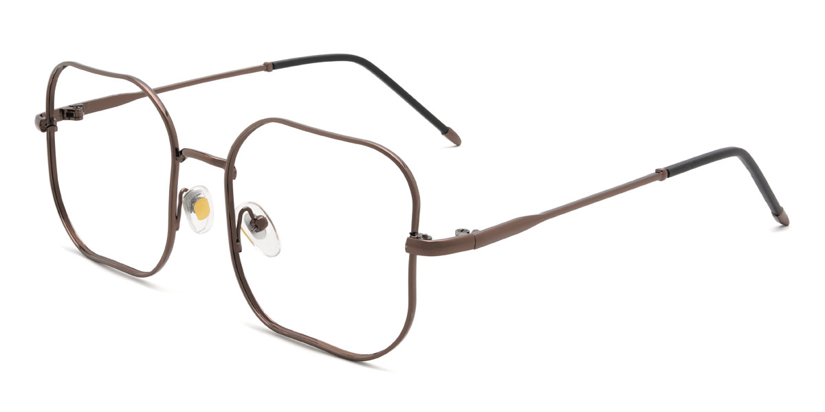Brown Madigan Glasses - Square Glasses
