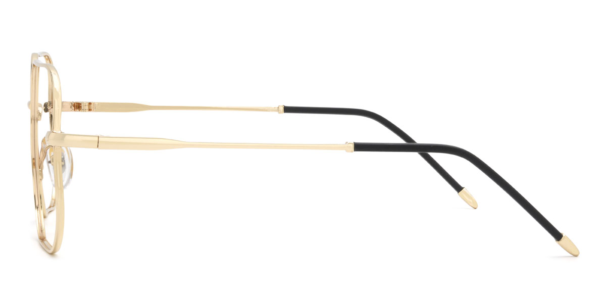 Gold Madigan Glasses - Square Glasses