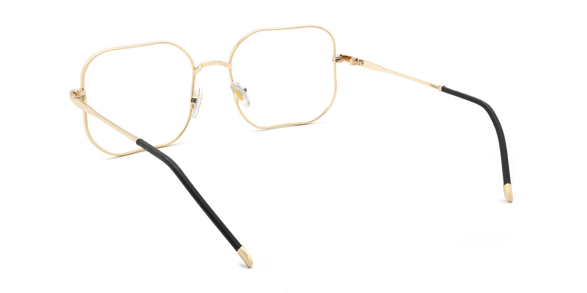 Gold Madigan Glasses - Square Glasses