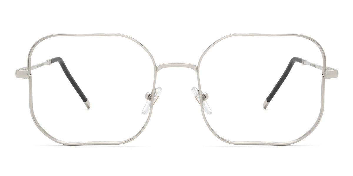 Silver Madigan - Square Glasses