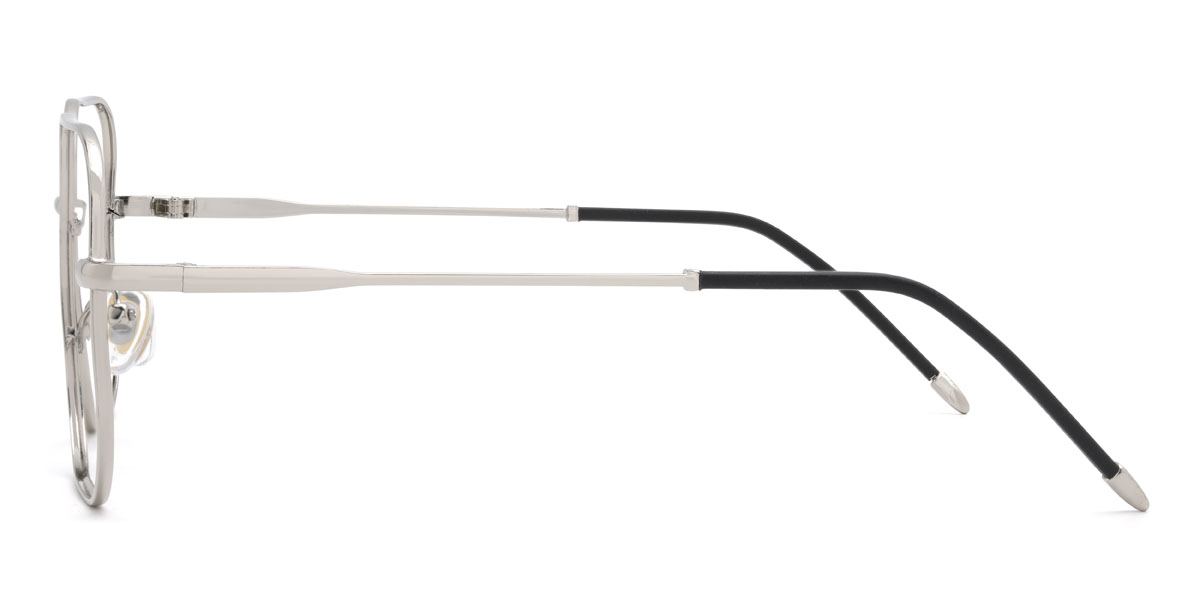 Silver Madigan Glasses - Square Glasses