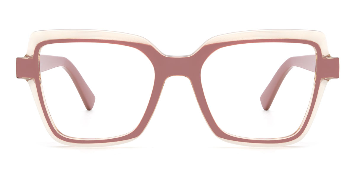 Rózsaszín Kanika - Rectangle Glasses