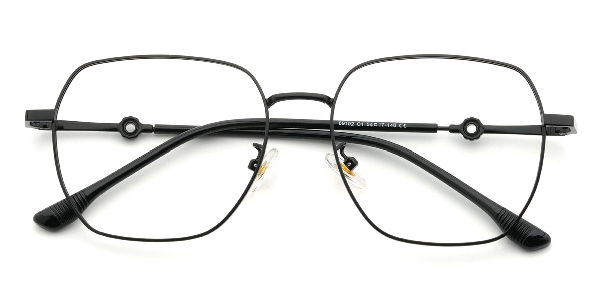 Negro Jenae Gafas - Square Glasses