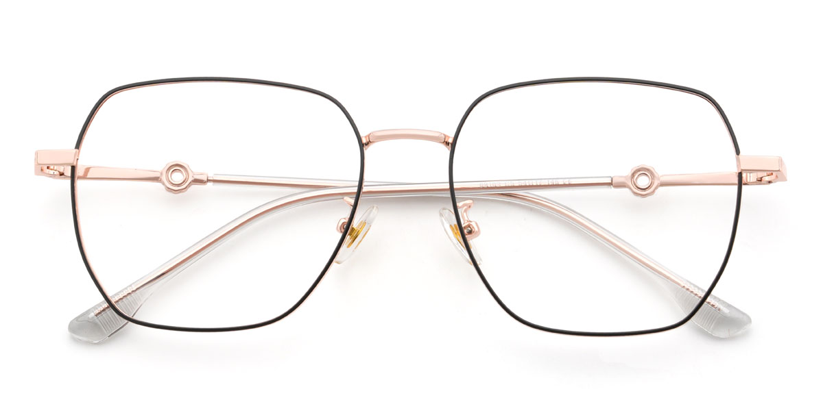 Rózsa arany fekete Jenae Szemüveg - Square Glasses