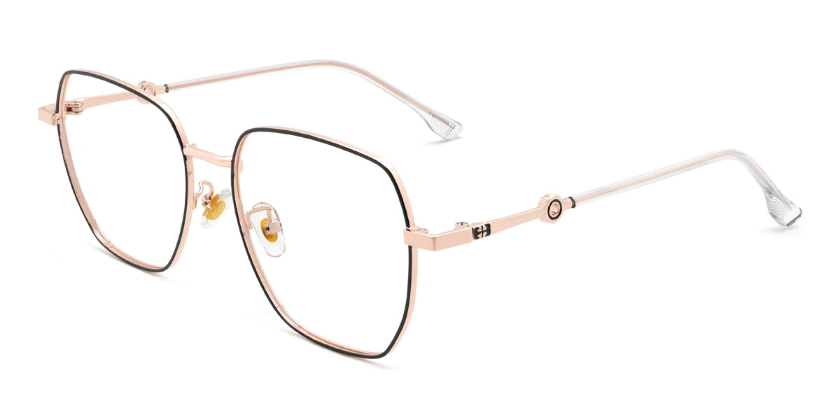 Rózsa arany fekete Jenae Szemüveg - Square Glasses