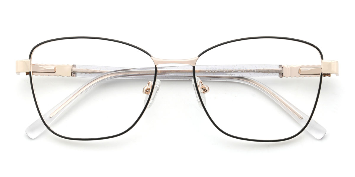 Negro Lavina Gafas - Rectangle Glasses