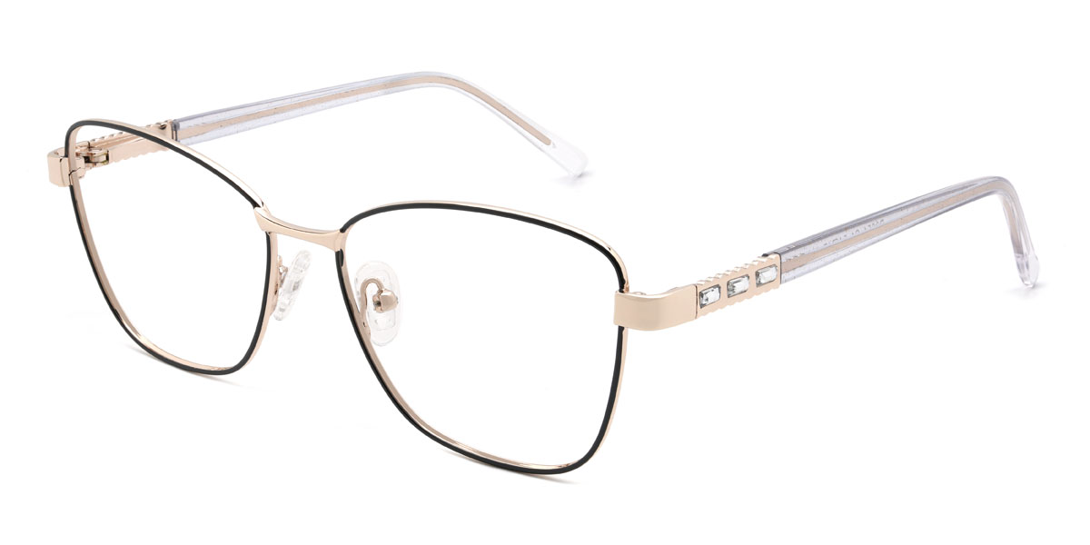 Negro Lavina Gafas - Rectangle Glasses
