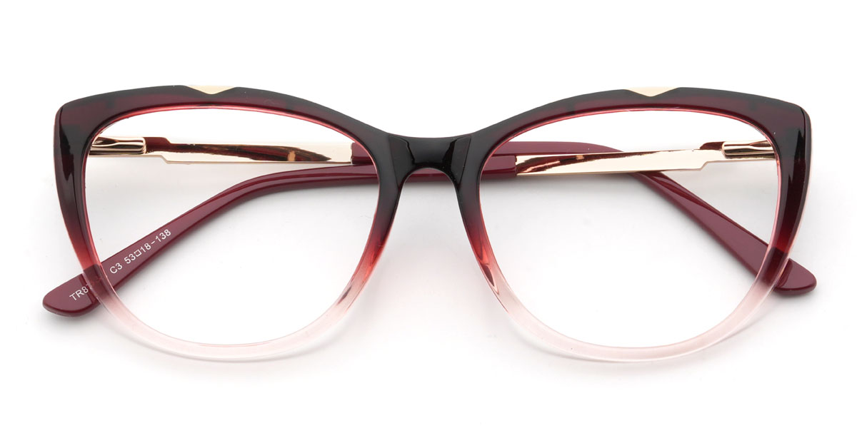 Borostyánszínű Pietra Szemüveg - Cat Eye Glasses