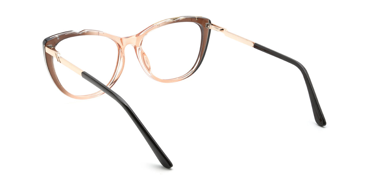 Orange Brown Pietra Glasses - Cat Eye Glasses