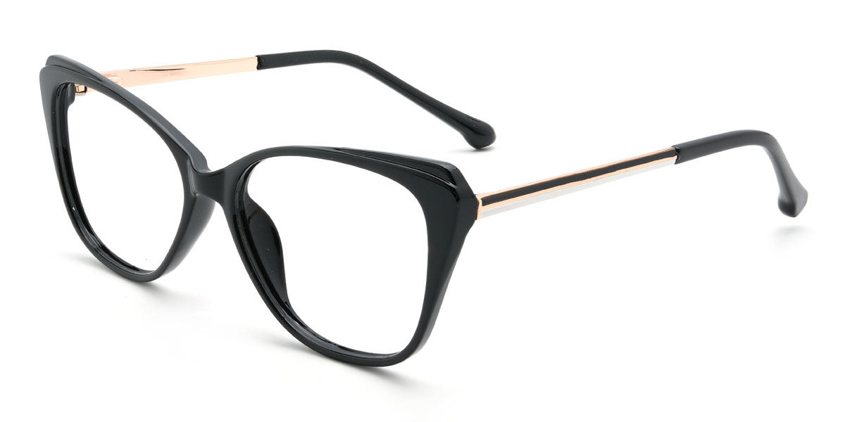 Negro Samreen Gafas - Cat Eye Glasses