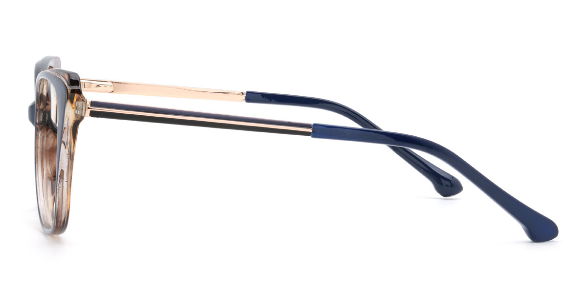 Azul Marino Azul Carey Samreen Gafas - Cat Eye Glasses