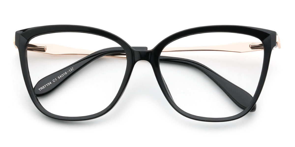 Čierny Triana Okuliare - Cat Eye Glasses