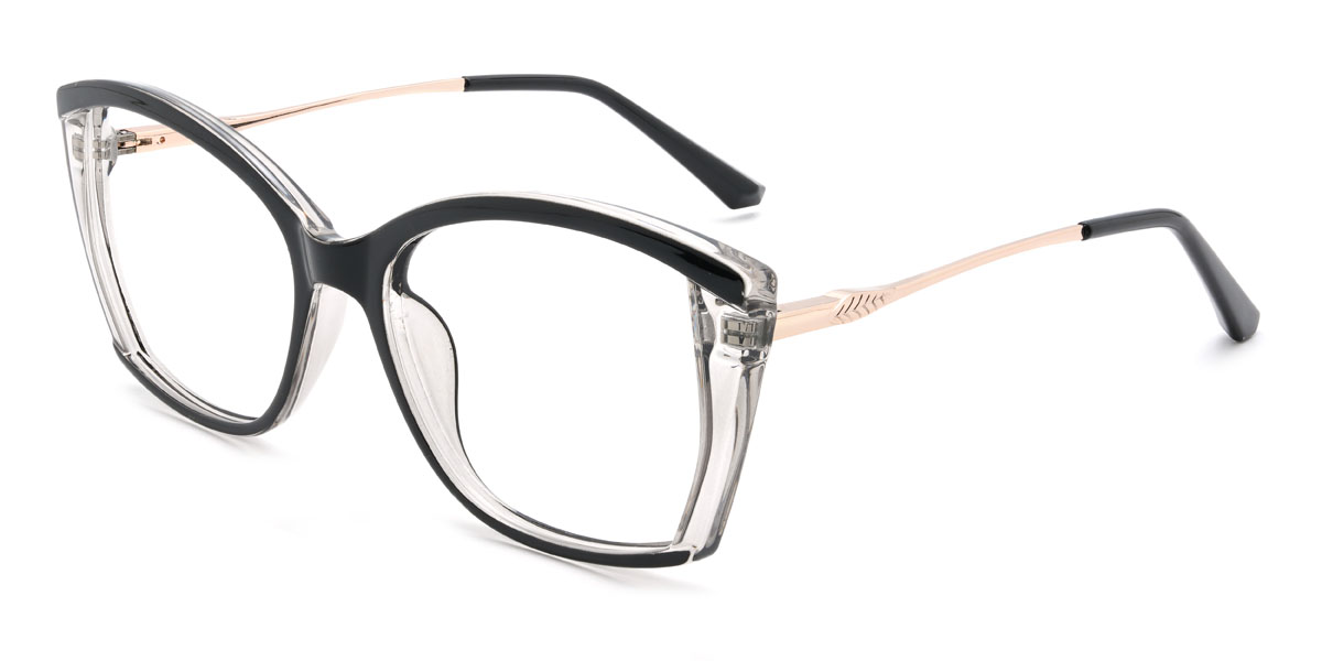 Negro Claro Yanira Gafas - Rectangle Glasses