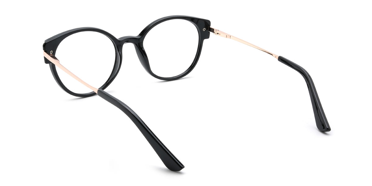 Black Zahava Glasses - Oval Glasses