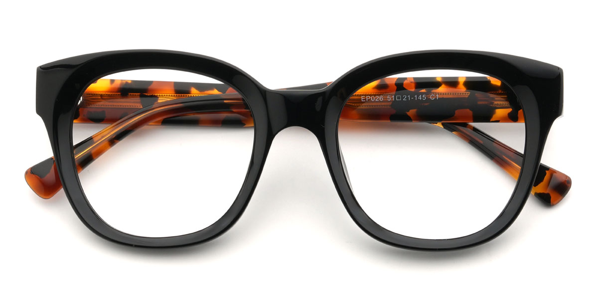 Black Franny Glasses - Oval Glasses
