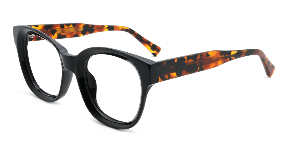 Black Franny Glasses - Oval Glasses