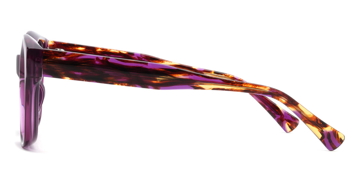 Lila szürke Hasna Szemüveg - Oval Sunglasses