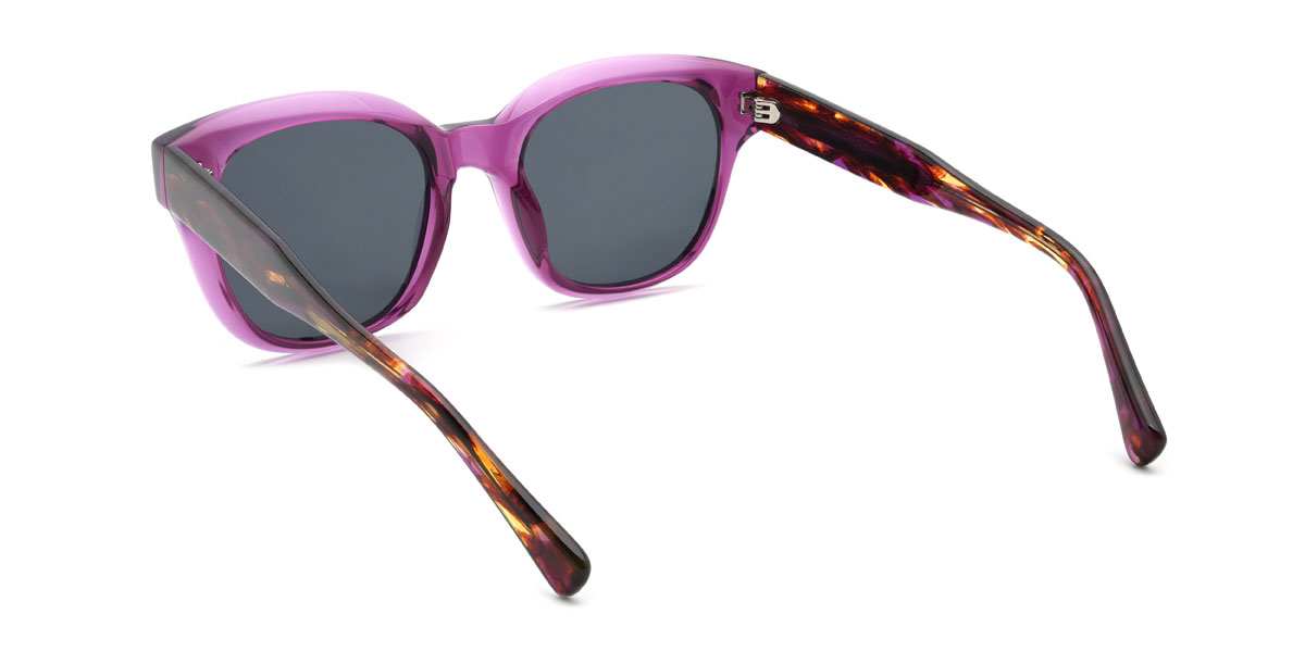 Lila szürke Hasna Szemüveg - Oval Sunglasses