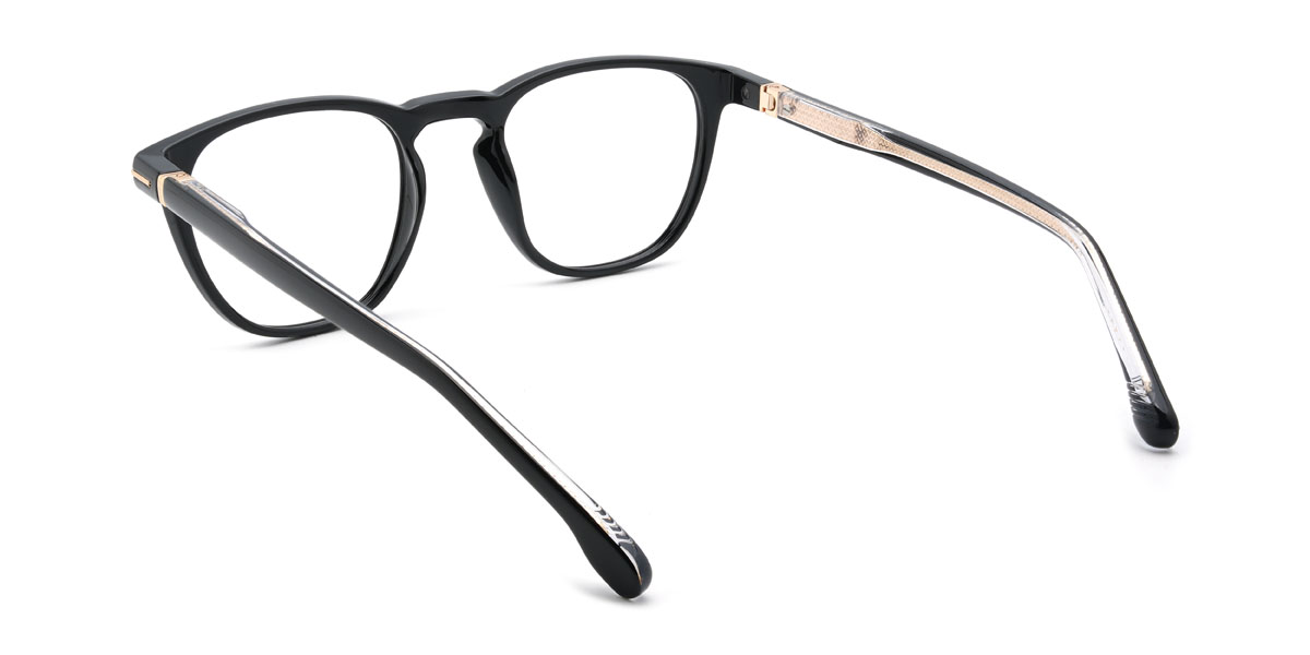 Negro Gertrude Gafas - Oval Glasses