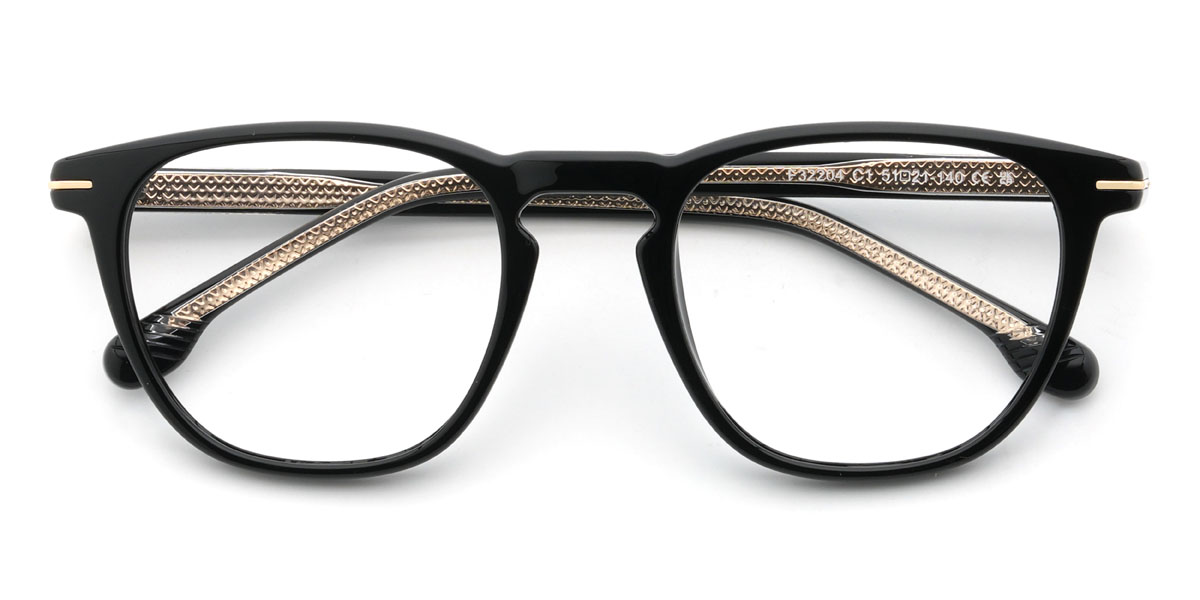 Negro Gertrude Gafas - Oval Glasses