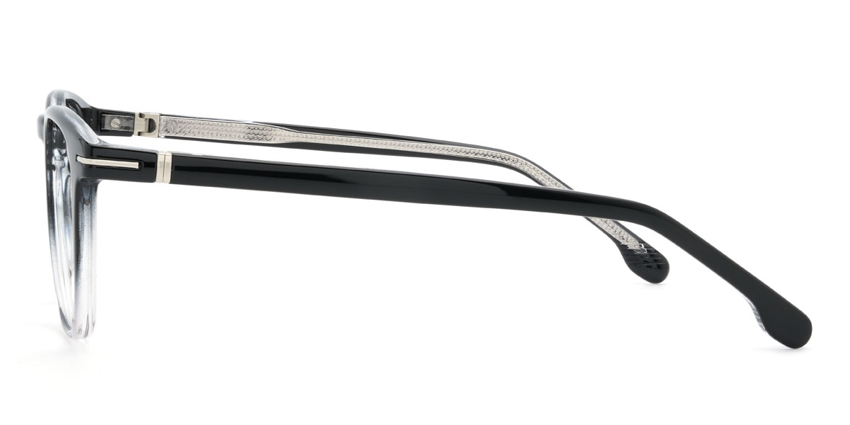 Fekete átlátszó Gertrude Szemüveg - Oval Glasses