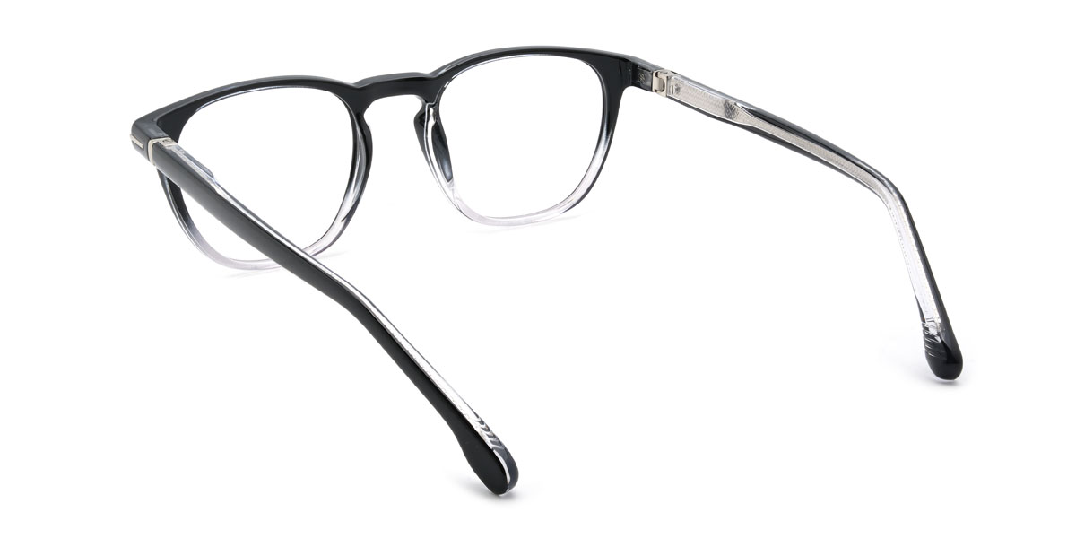 Fekete átlátszó Gertrude Szemüveg - Oval Glasses