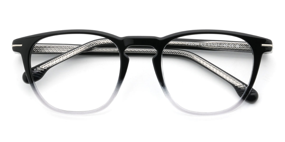 Fekete átlátszó Gertrude Szemüveg - Oval Glasses