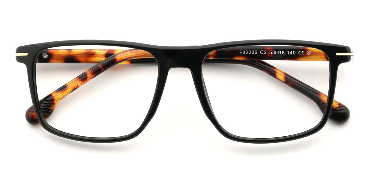 Fekete teknősbéka Pressley Szemüveg - Rectangle Glasses