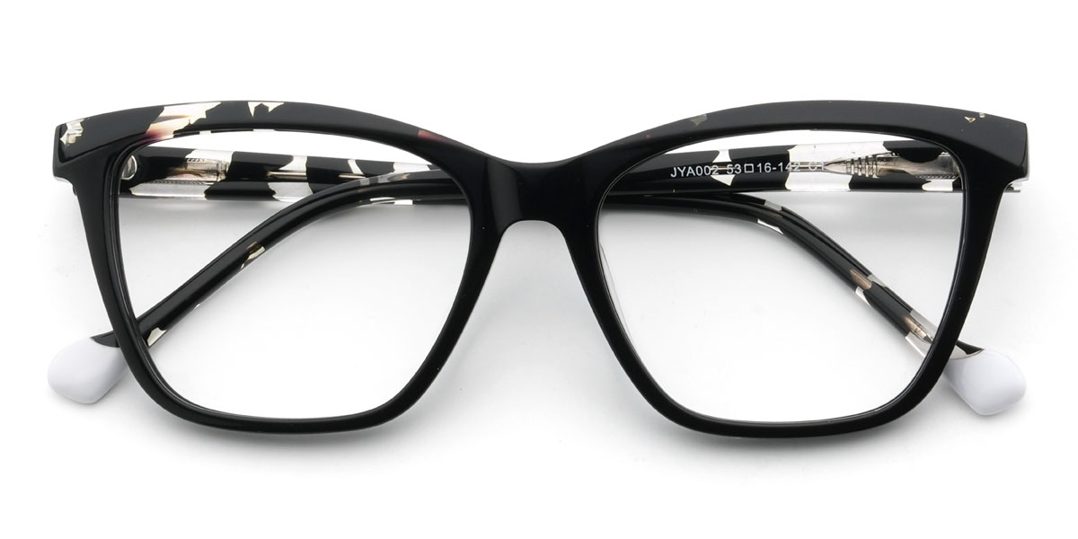 Black Marble Kassim Glasses - Cat Eye Glasses