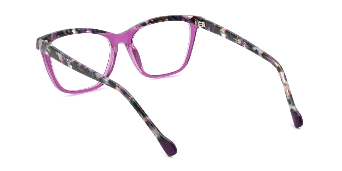 Lila teknősbéka Kassim Szemüveg - Cat Eye Glasses
