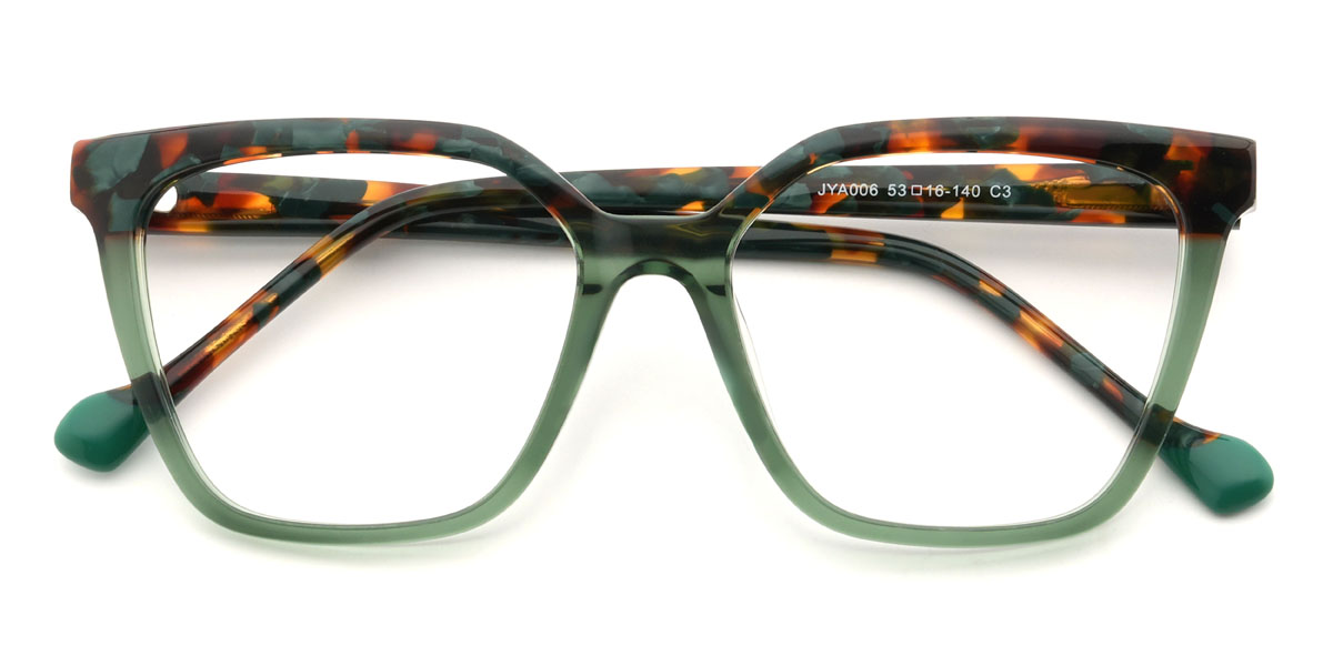 Zöld teknőspáncél Lizandro Szemüveg - Rectangle Glasses